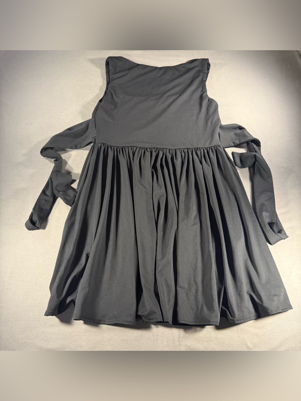 Little Black Square Neck Sleeveless Fit-and-Flare Dress Size M - Picture 11 of 14